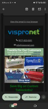 TABLE25 coupon verification screenshot