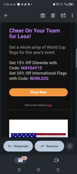 WORLD20 coupon verification screenshot