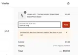 SAVENOW5 coupon verification screenshot
