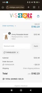 farmeador coupon verification screenshot