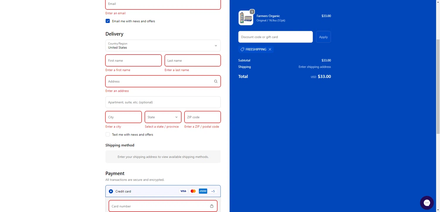 Vita Coco checkout page showing Vita Coco coupon code box | Screenshot taken by SimplyCodes community member on Feb 3, 2026