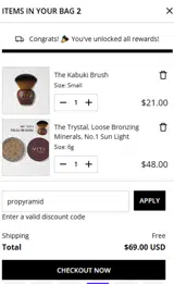 propyramid coupon verification screenshot