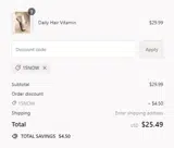 15NOW coupon verification screenshot