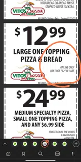 12 coupon verification screenshot