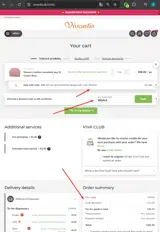 Vivantis coupon verification screenshot