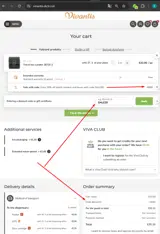 Vivantis coupon verification screenshot