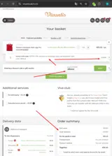 Vivantis coupon verification screenshot