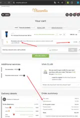 Vivantis coupon verification screenshot