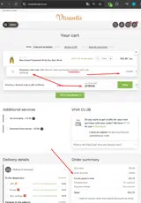 Vivantis coupon verification screenshot