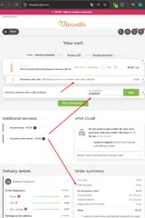 Vivantis coupon verification screenshot