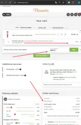 Vivantis coupon verification screenshot