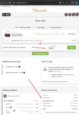 Vivantis coupon verification screenshot