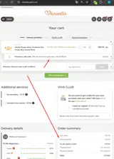 Vivantis coupon verification screenshot