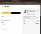 VIVID20 coupon verification screenshot