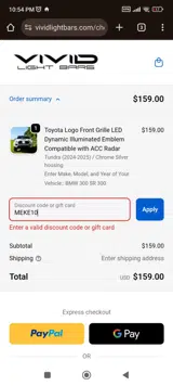 MEKE10 coupon verification screenshot