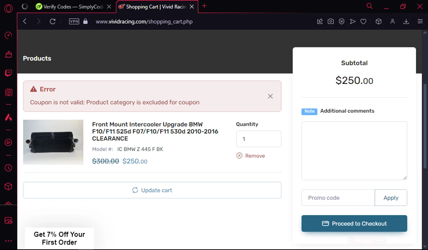 how to use Vivid Racing coupons