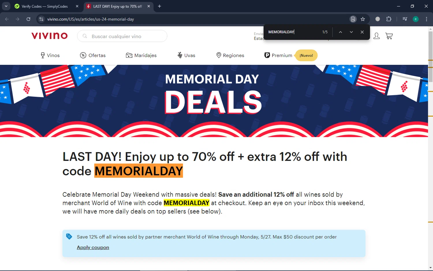 Vivino Coupon Codes 10 Off October 2024