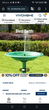 VIVOHOME coupon verification screenshot