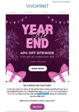 YEAREND40 coupon verification screenshot