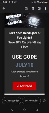 JULY10 coupon verification screenshot