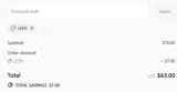 LEEN coupon verification screenshot