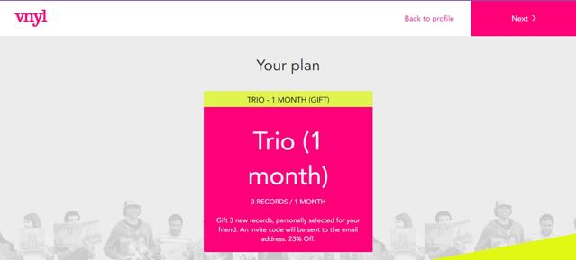 VNYL checkout page showing VNYL promo code box | Screenshot taken by SimplyCodes community member on Dec 17, 2021