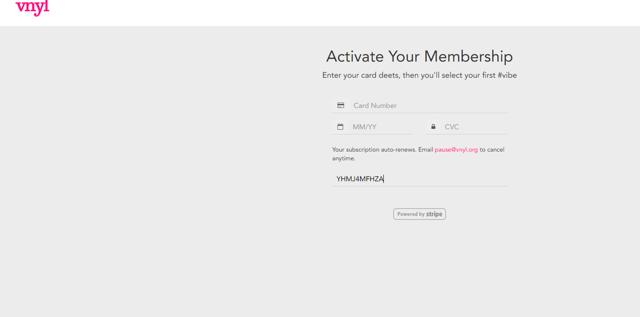VNYL checkout page showing VNYL promo code box | Screenshot taken by SimplyCodes community member on Jun 9, 2024