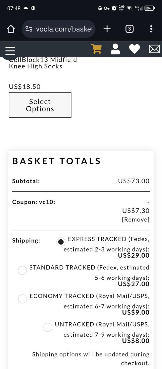 Vocla checkout page showing Vocla discount code box | Screenshot taken by SimplyCodes community member on Dec 28, 2023