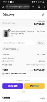 BMPRF3795 coupon verification screenshot