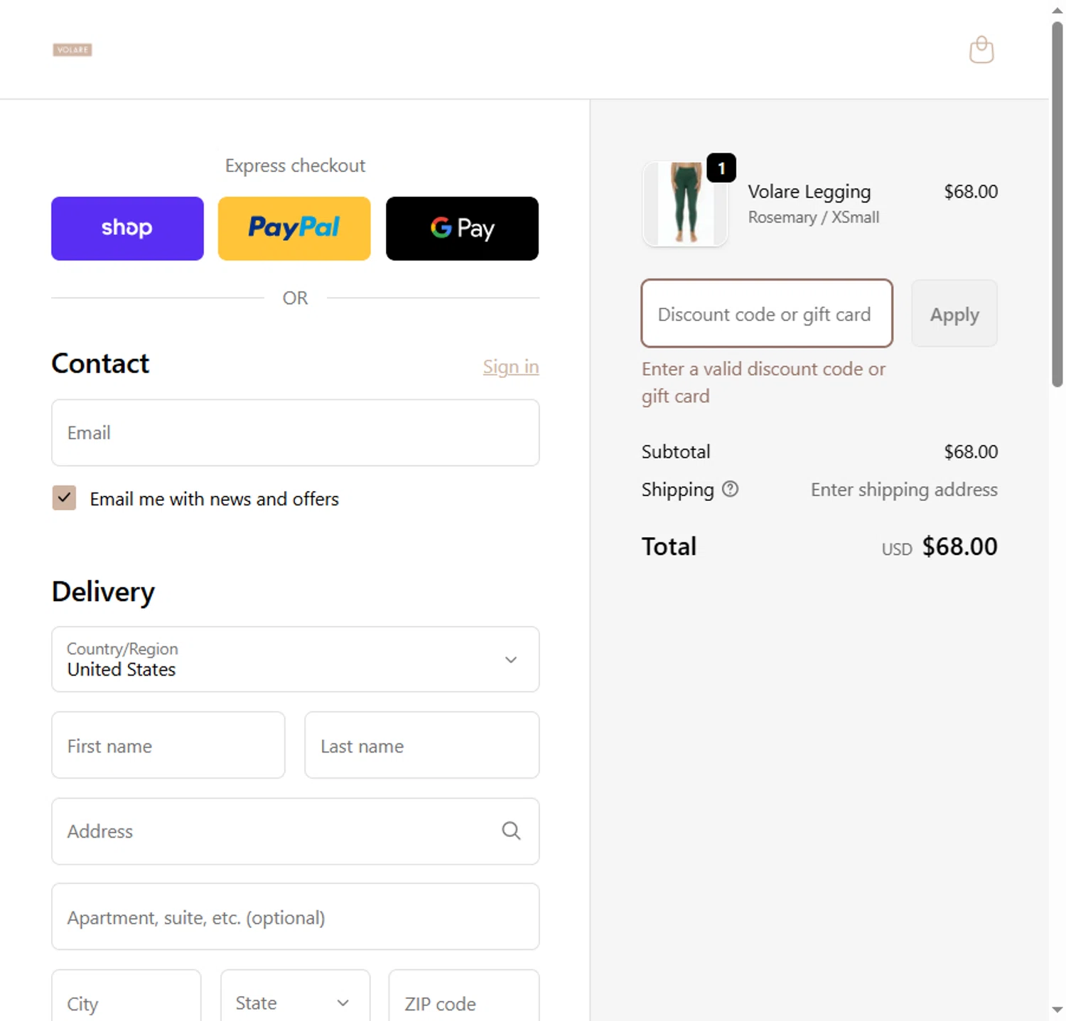 Volare Fitness promo code screenshot showing code BF50 applied at Volare Fitness checkout page. Uploaded by SimplyCodes community member BeaMartinez on Dec 6, 2025