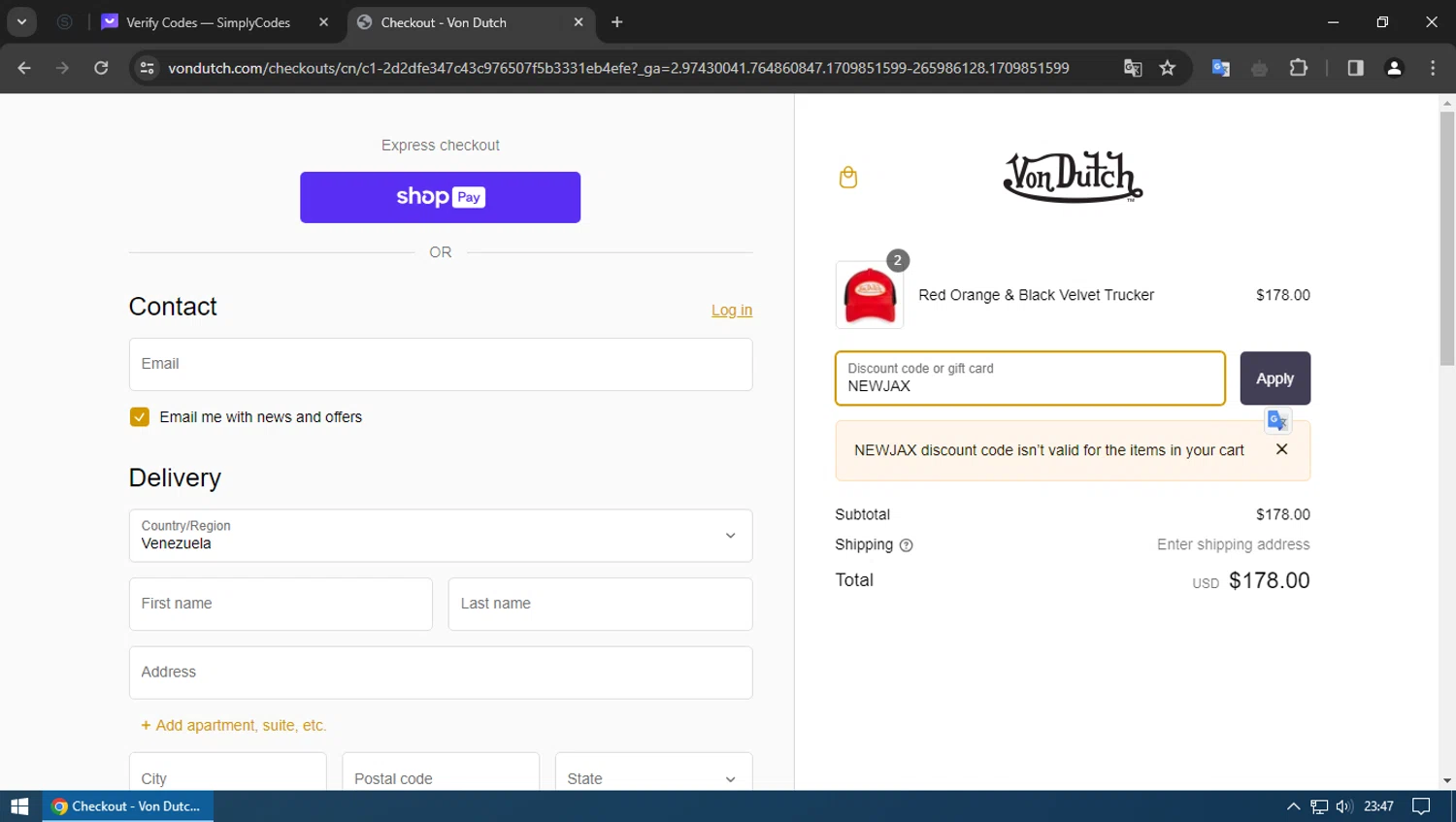 Von Dutch Discount Codes 15 Off October 2024
