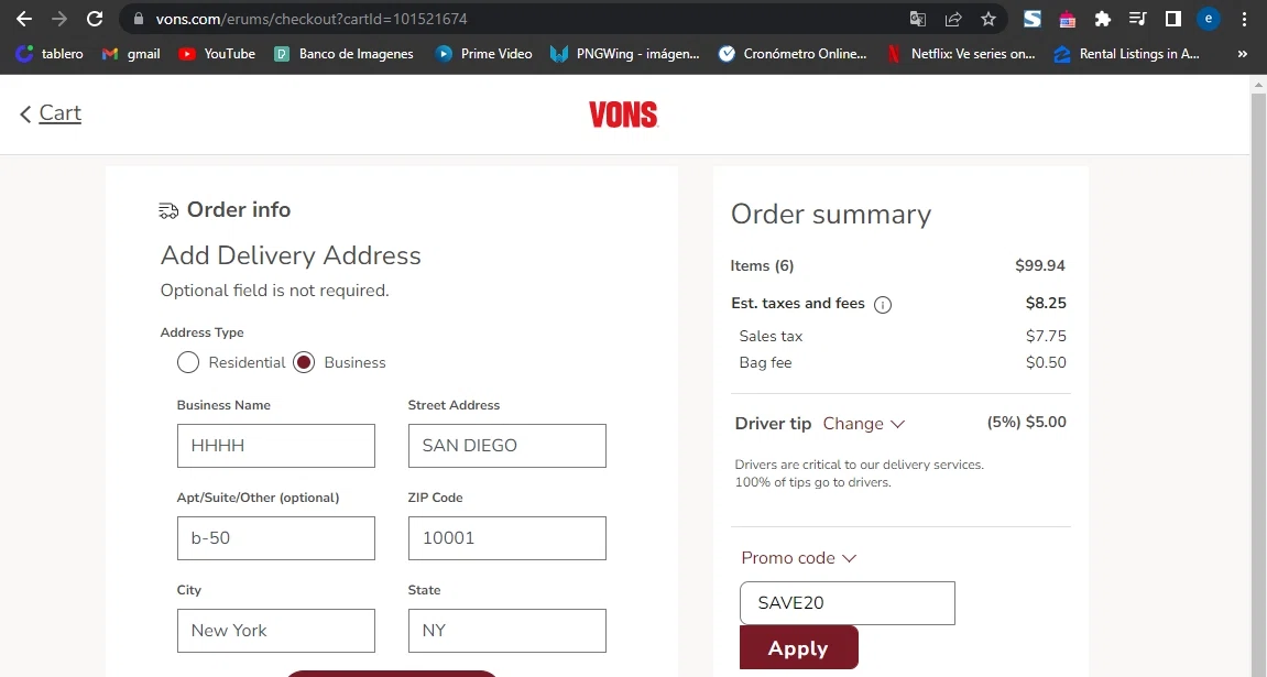 Vons Promo Code 2025 Canada 