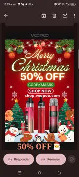 Voopoo coupon verification screenshot