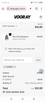 ADBM3 coupon verification screenshot