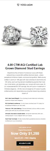 4CARATLUXE coupon verification screenshot