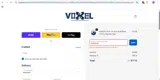VOXELPLA coupon verification screenshot