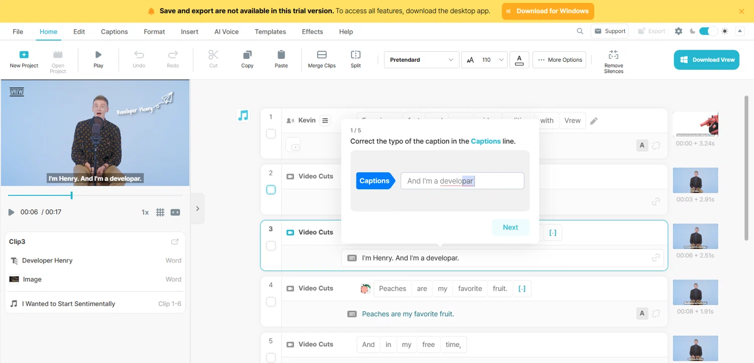 Vrew promo code screenshot showing code TAKE20 applied at Vrew checkout page. Uploaded by SimplyCodes community member Lorencia on Mar 30, 2025