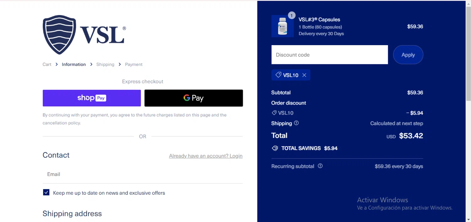 how to use VSL#3 coupons