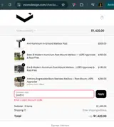 Vsons Design coupon verification screenshot