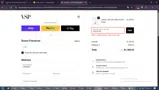 FW21FF20 coupon verification screenshot