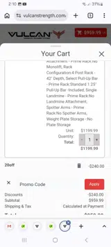 20OFF coupon verification screenshot