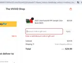 VVALENTINE20 coupon verification screenshot