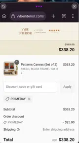 PRIMEDAY coupon verification screenshot
