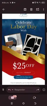 Laborday coupon verification screenshot
