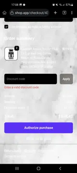 KUB10 coupon verification screenshot