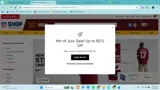 Washington Commanders coupon verification screenshot