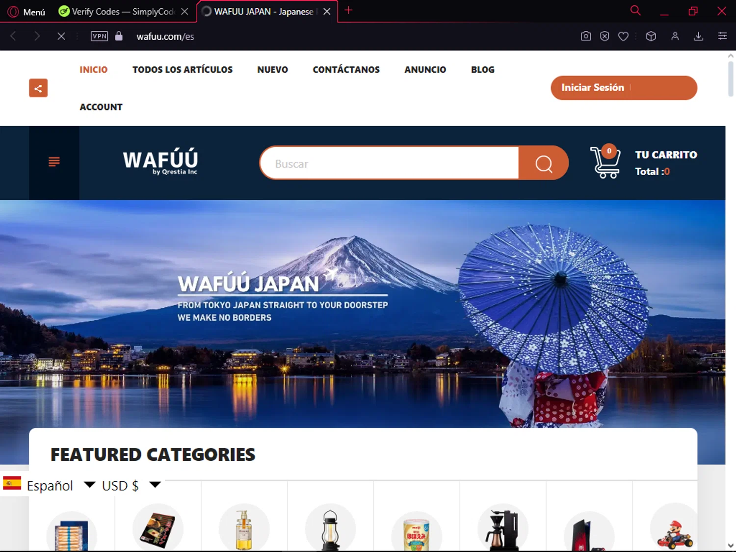 WAFUU checkout page showing WAFUU discount code box | Screenshot taken by SimplyCodes community member on Jun 23, 2024