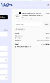 WAGS60 coupon verification screenshot