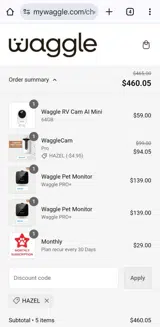 Hazel coupon verification screenshot