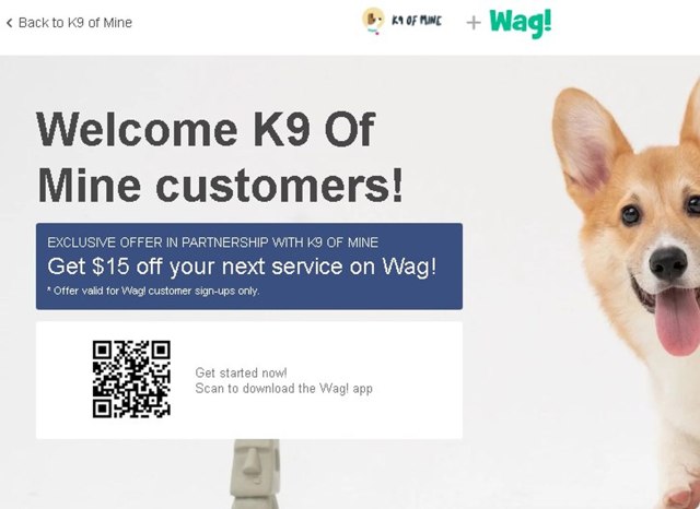 Wag! checkout page showing Wag! promo code box | Screenshot taken by SimplyCodes community member on Oct 17, 2023